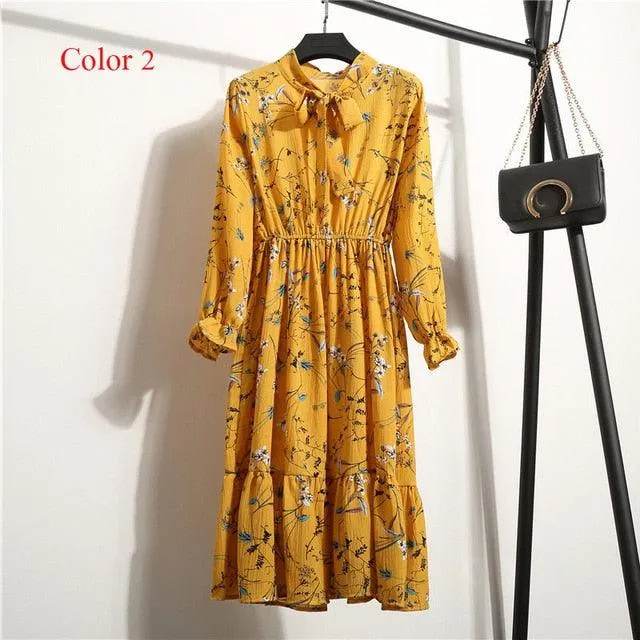 Print Floral Bohemian Dress