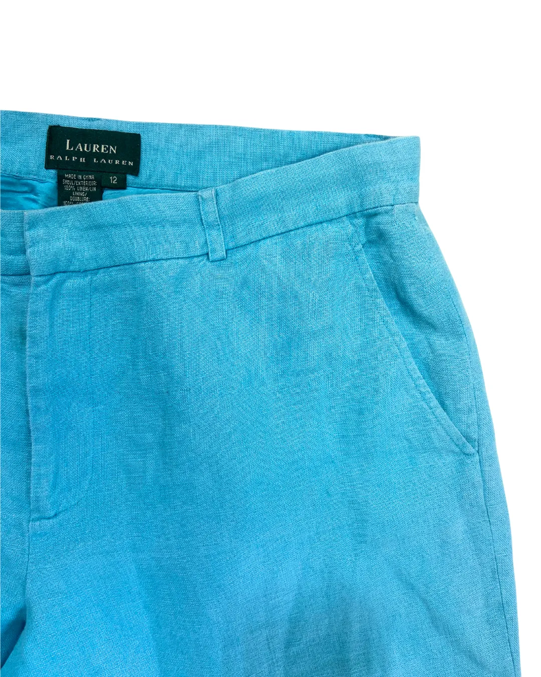 Ralph Lauren Blue Linen Trousers