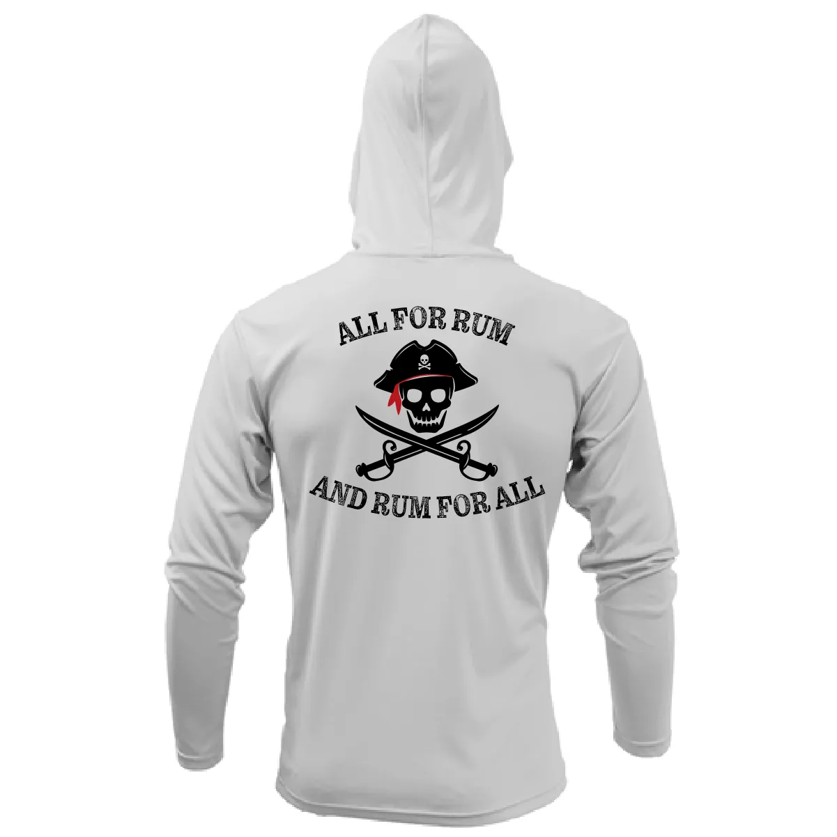 Saltwater Born "All for Rum and Rum for All" Long Sleeve UPF 50  Dry-Fit Hoodie