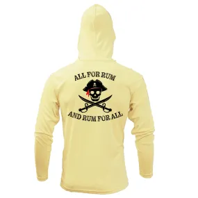 Saltwater Born "All for Rum and Rum for All" Long Sleeve UPF 50  Dry-Fit Hoodie