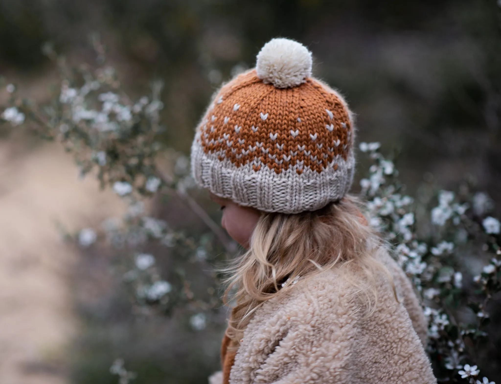 Snowflake Beanie Caramel