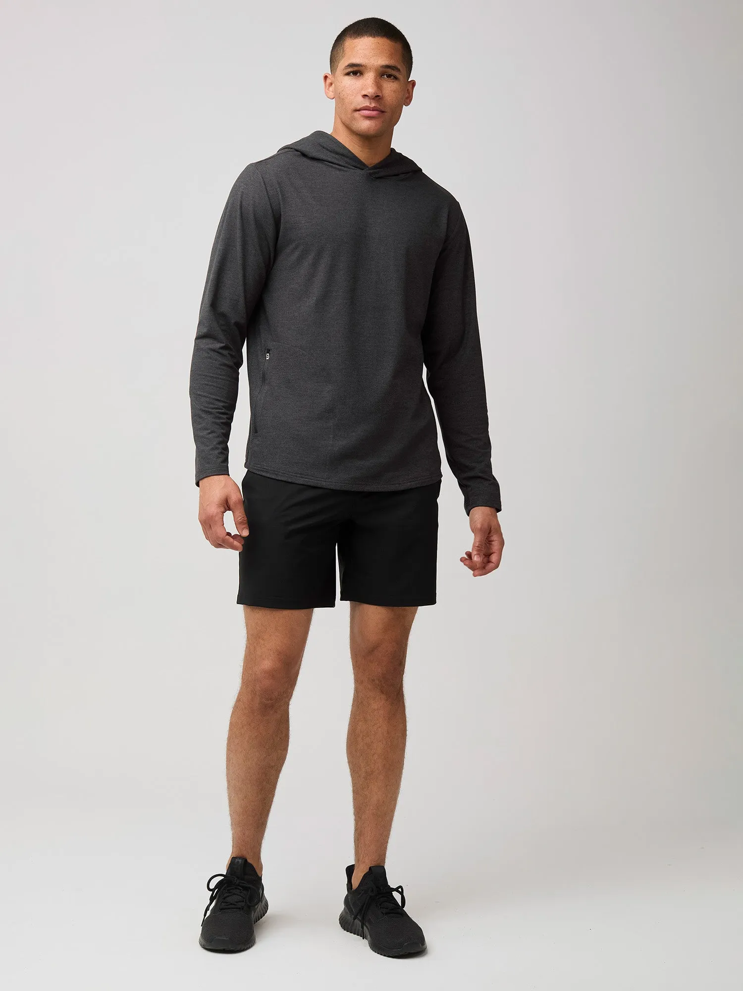 Tech Pullover Hoodie Black   Charcoal 2-Pack