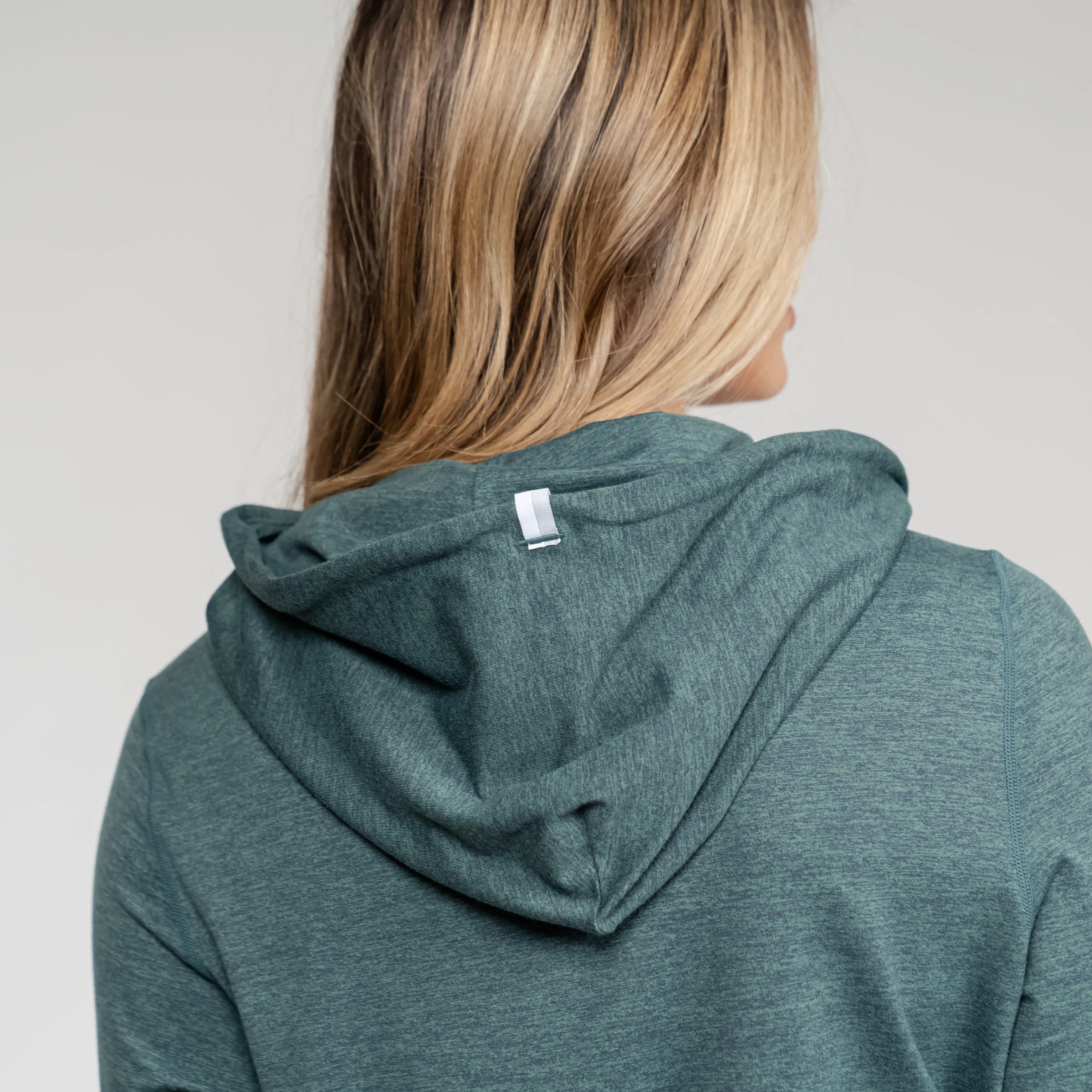 Tempo Performance Hoodie | Heather - Ponderosa Green/Willow Green