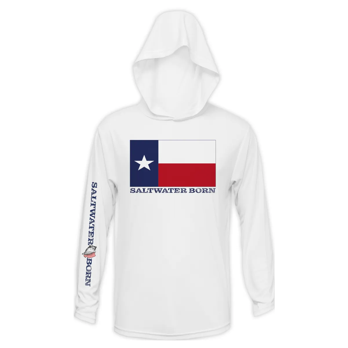 Texas Flag Long Sleeve UPF 50  Dry-Fit Hoodie