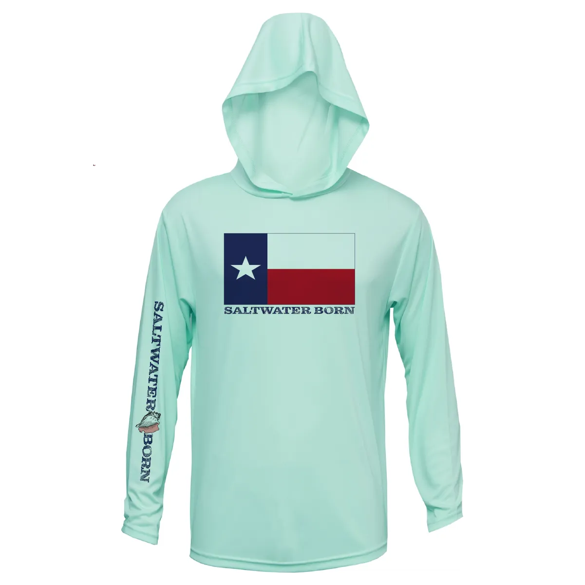 Texas Flag Long Sleeve UPF 50  Dry-Fit Hoodie