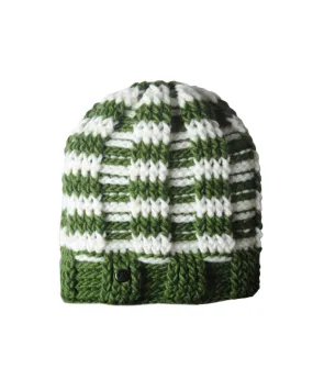 The Transcend Stripes Beanie - WHITE/GREEN