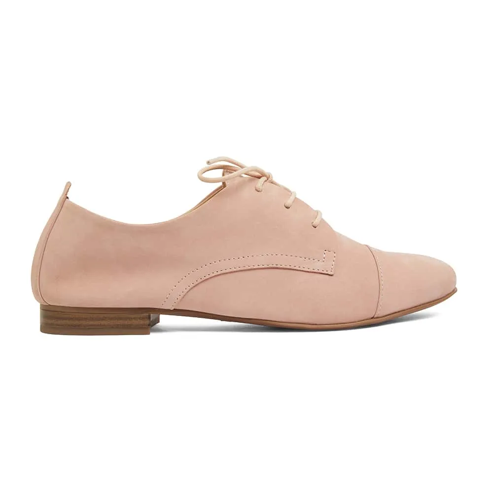 Utah Brogue in Blush Nubuck Leather