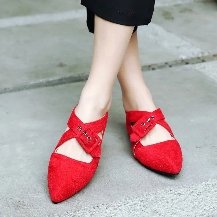 Women's Velvet Pumps Flats Shoes