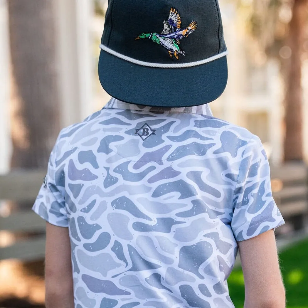 Youth Polo - White Camo